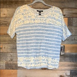 Blue & White Striped Shirt